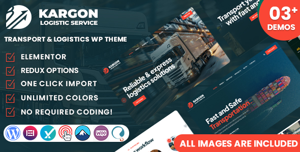 Kargon - Transport and Logistics WordPress Theme